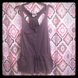 Cute Gray Lagaci Romper Size XL (Fits Like M/L)